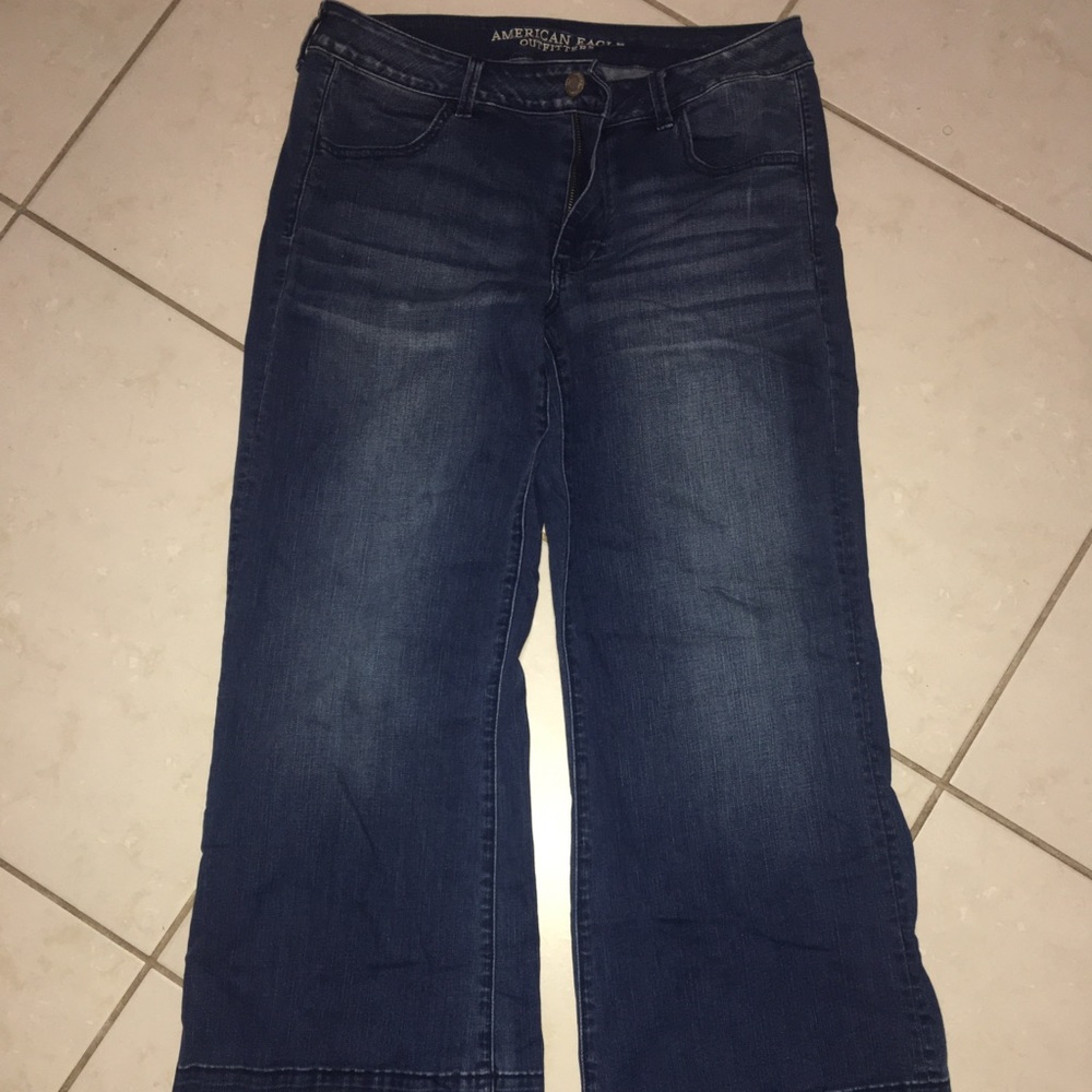 American Eagle Super Stretch Wide Bottom Jeans